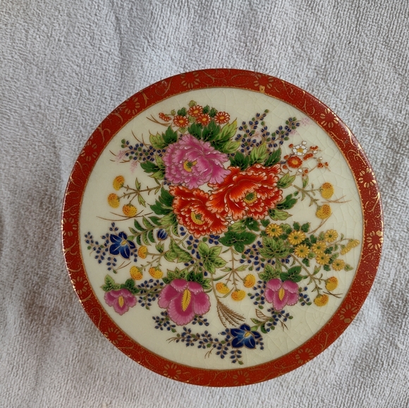 Satsuma Other Oriental Japanese Satsuma Porcelain Trinket Box Cr Poshmark